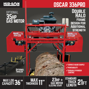 Hudson Oscar 336 Pro Sawmill Product specs