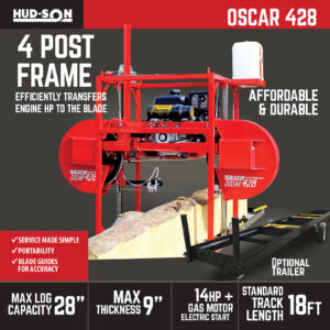Hudson Oscar 428 Sawmill Product specs