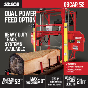 Hudson Oscar 52 Sawmill Product specs